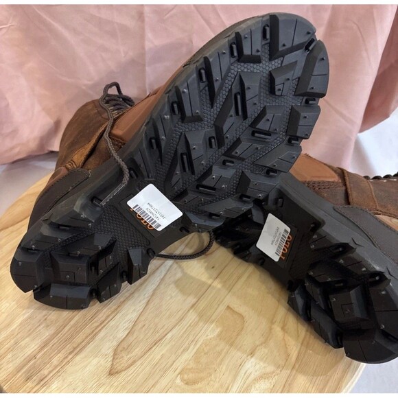 Polo Ralph Lauren Oslo Buckle Waterproof Lace Leather Boots Brown Men’s 8D NEW main image 5